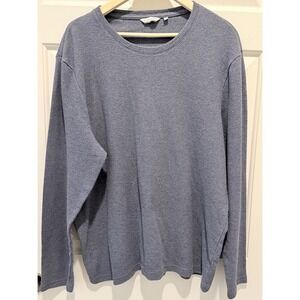 English Laundry Men's XXL Blue Knit Pullover Sweater Crew Neck Long Sleeve
